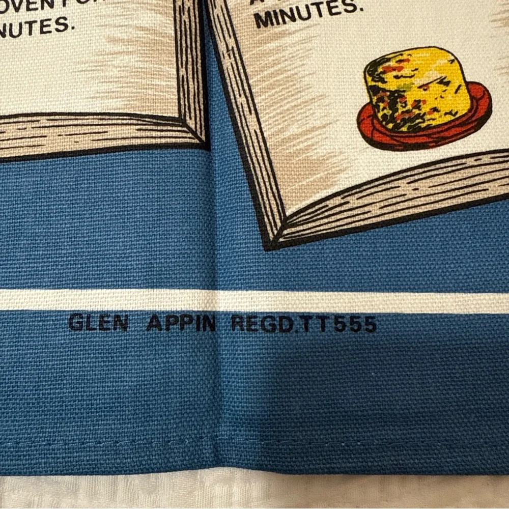 VTG (4) GLEN APPIN, Etc, Linen Cotton Tea Towel SCOTLAND Recipe Whisky Assorted‎